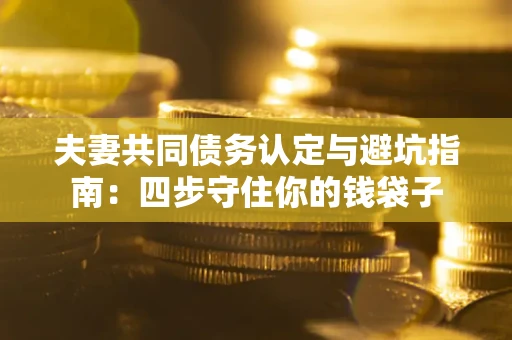 济南夫妻共同债务认定与避坑指南：四步守住你的钱袋子