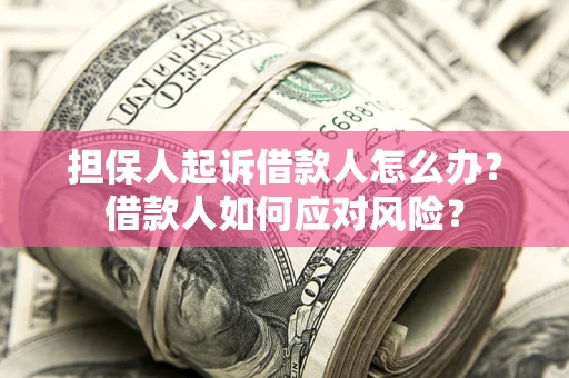 济南担保人起诉借款人怎么办？借款人如何应对风险？