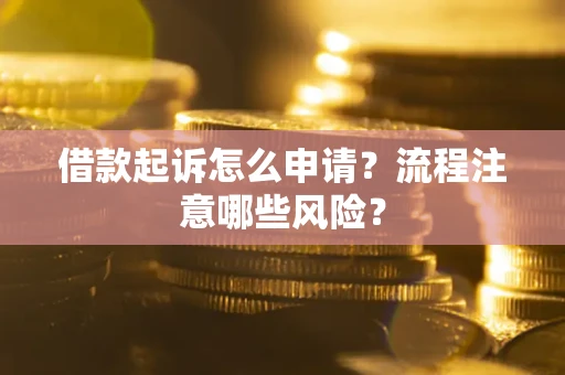 济南借款起诉怎么申请？流程注意哪些风险？