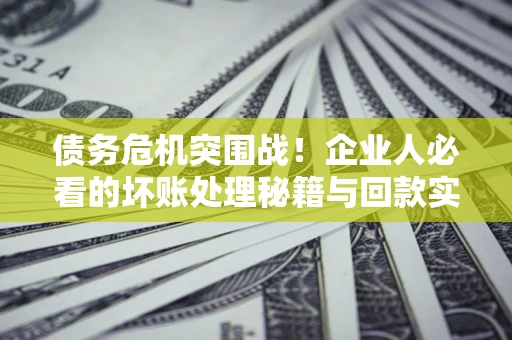 济南债务危机突围战！企业人必看的坏账处理秘籍与回款实战指南